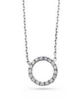 Produktdetails anzeigen - Halskette LOEE Pure aus Weißgold mit Diamanten Bild von Halskette LOEE Pure aus Weißgold mit Diamanten