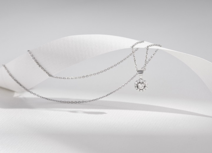Bild von Anhänger LOEE Palette Diamonds aus Weißgold mit Diamanten