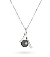 Bild von Anhänger LOEE Pearls aus Weißgold mit Diamanten und Perle