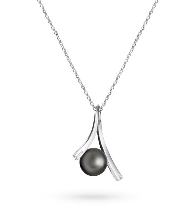 Bild von Anhänger LOEE Pearls aus Weißgold mit Diamanten und Perle