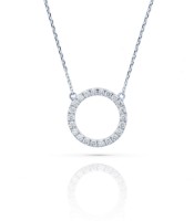 Produktdetails anzeigen - Halskette LOEE Pure aus Weißgold mit Diamanten Bild von Halskette LOEE Pure aus Weißgold mit Diamanten