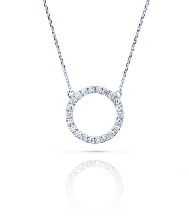 Bild von Halskette LOEE Pure aus Weißgold mit Diamanten