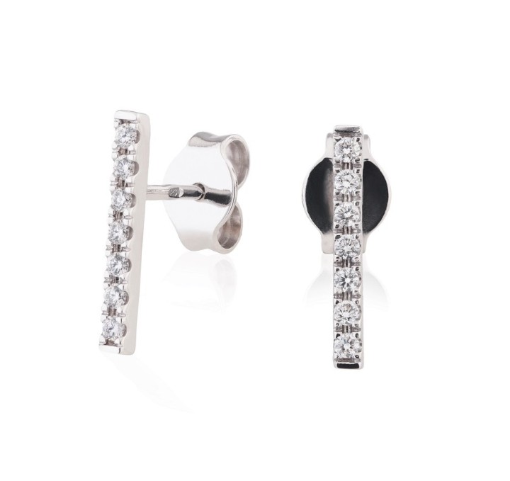 Bild von Ohrringe LOEE Pure aus Weißgold mit Diamanten