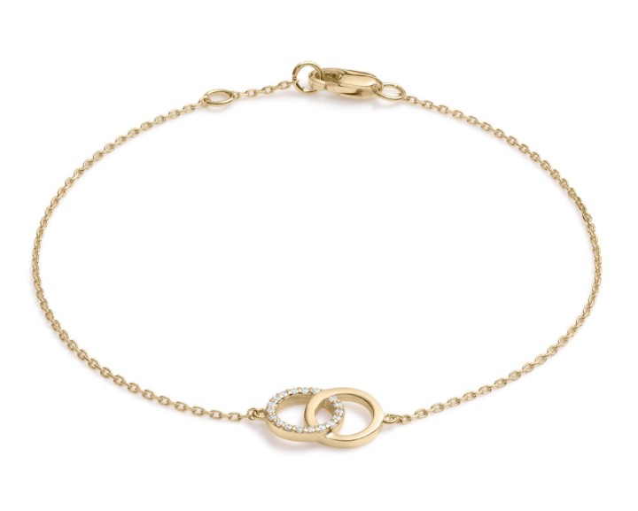 Bild von Armband LOEE Pure aus Gelbgold mit Diamanten