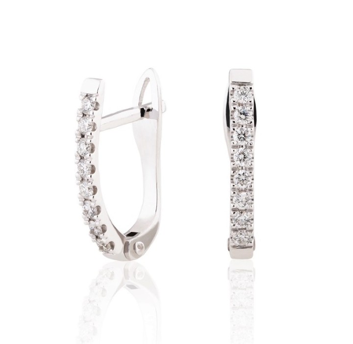 Bild von Ohrringe LOEE Pure aus Weißgold mit Diamanten