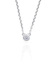 Bild von Halskette LOEE Essence aus Weißgold mit Diamant