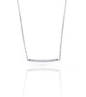 Bild von Halskette LOEE Pure aus Weißgold mit Diamanten