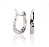 Bild von Ohrringe LOEE Essence aus Weißgold mit Diamanten