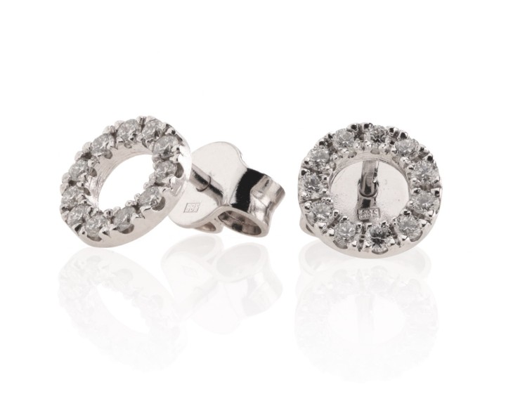 Bild von Ohrringe LOEE Pure aus Weißgold mit Diamanten