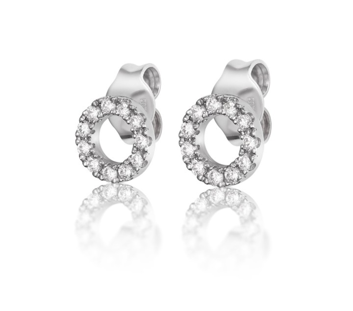 Bild von Ohrringe LOEE Pure aus Weißgold mit Diamanten