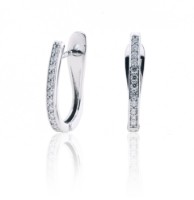 Bild von Ohrringe LOEE Pure aus Weißgold mit Diamanten