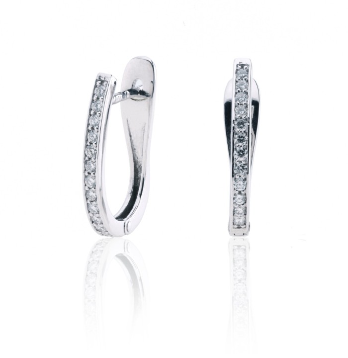 Bild von Ohrringe LOEE Pure aus Weißgold mit Diamanten