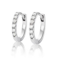 Bild von Ohrringe LOEE aus Weißgold mit Diamanten