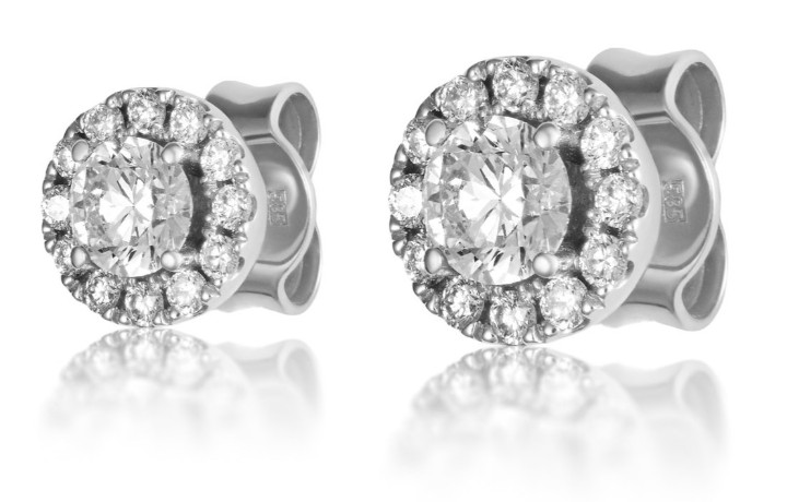Bild von Ohrringe LOEE Palette Diamonds aus Weißgold mit Diamanten