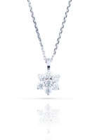 Bild von Anhänger LOEE Glare aus Weißgold mit Diamanten