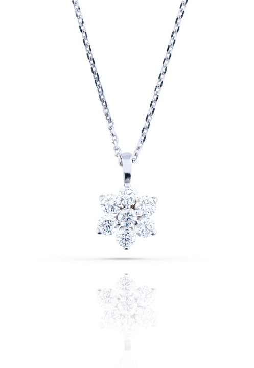 Bild von Anhänger LOEE Glare aus Weißgold mit Diamanten