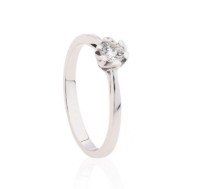 Produktdetails anzeigen - Verlobungsring LOEE aus Weißgold mit Diamant Bild von Verlobungsring LOEE aus Weißgold mit Diamant