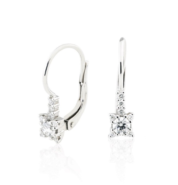 Bild von Ohrringe LOEE aus Weißgold mit Diamanten