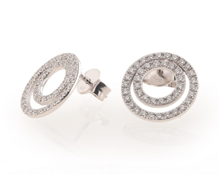 Bild von Ohrringe LOEE Pure aus Weißgold mit Diamanten