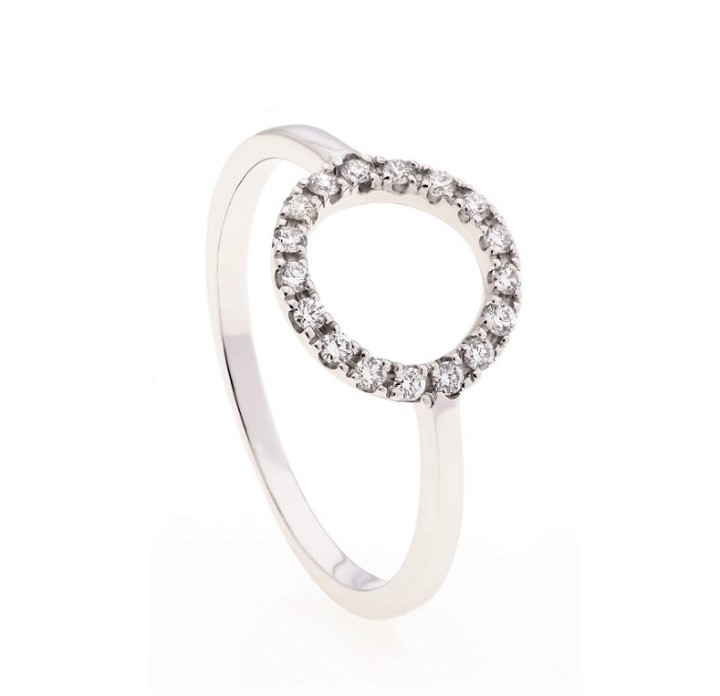 Bild von Ring LOEE Pure aus Weißgold mit Diamanten