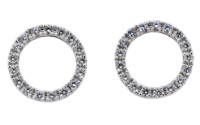 Produktdetails anzeigen - Ohrringe LOEE Pure aus Weißgold mit Diamanten Bild von Ohrringe LOEE Pure aus Weißgold mit Diamanten