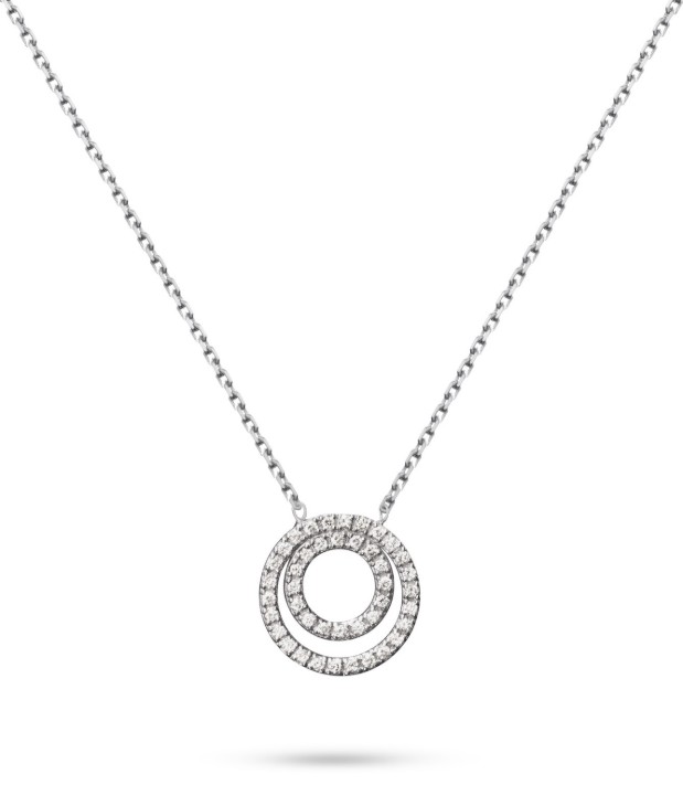 Bild von Halskette LOEE Pure aus Weißgold mit Diamanten