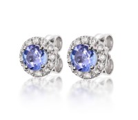 Produktdetails anzeigen - Ohrringe LOEE Palette Diamonds aus Weißgold mit Diamanten und Tansaniten Bild von Ohrringe LOEE Palette Diamonds aus Weißgold mit Diamanten und Tansaniten