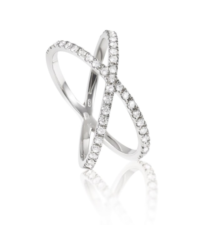 Bild von Ring LOEE Pure aus Weißgold mit Diamanten