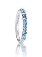 Produktdetails anzeigen - Ring LOEE Glare aus Weißgold mit Topasen Bild von Ring LOEE Glare aus Weißgold mit Topasen