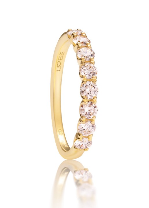 Bild von Ring LOEE Glare aus Gelbgold mit Diamanten
