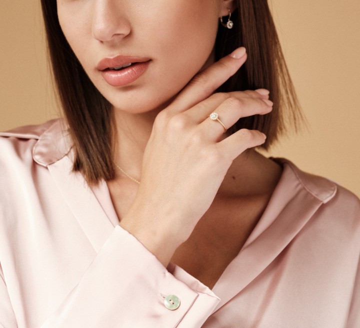 Bild von Ring LOEE Palette Diamonds aus Gelbgold mit Diamanten