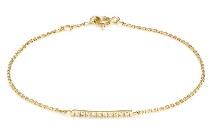 Bild von Armband LOEE Pure aus Gelbgold mit Diamanten