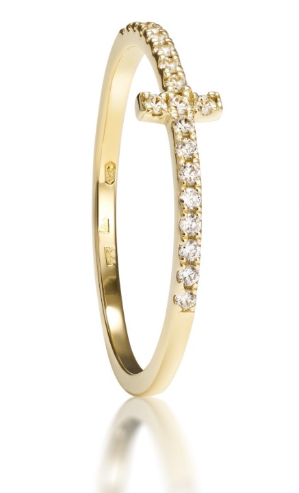 Bild von Ring LOEE Pure aus Gelbgold mit Diamanten