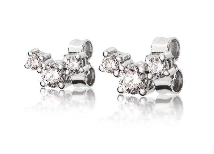 Bild von LOEE Sparkle Ohrringe aus Weißgold mit Diamanten