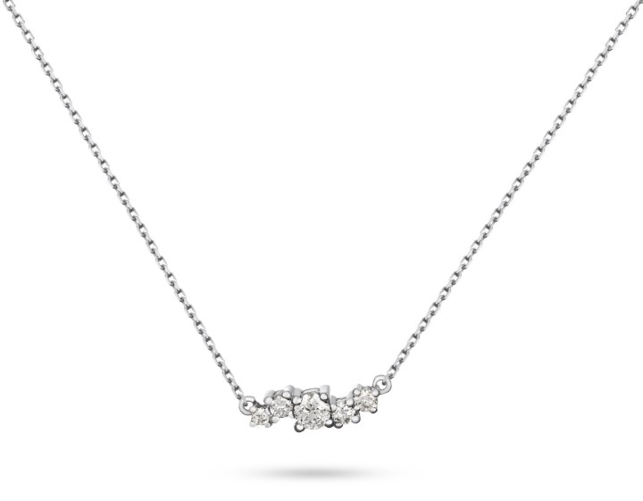 Bild von Halskette LOEE Sparkle aus Weißgold mit Diamanten