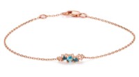 Produktdetails anzeigen - Armband LOEE Sparkle aus Roségold mit Topasen und Morganiten Bild von Armband LOEE Sparkle aus Roségold mit Topasen und Morganiten