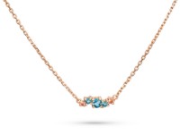 Produktdetails anzeigen - Halskette LOEE Sparkle aus Roségold mit Topasen und Morganiten Bild von Halskette LOEE Sparkle aus Roségold mit Topasen und Morganiten
