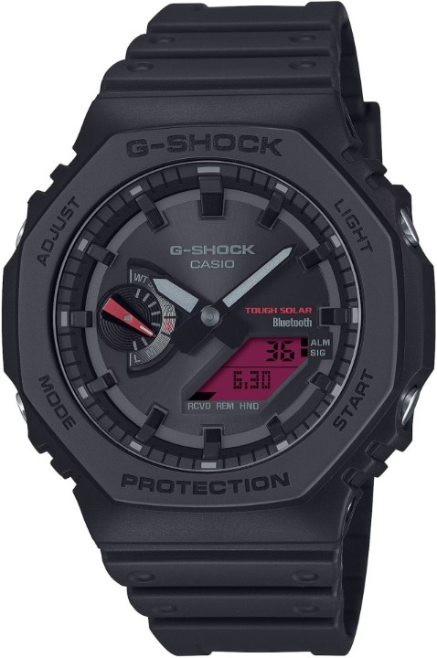 Bild von Casio G-Shock Carbon Core Guard Tough Solar Bluetooth Black and Bold Red