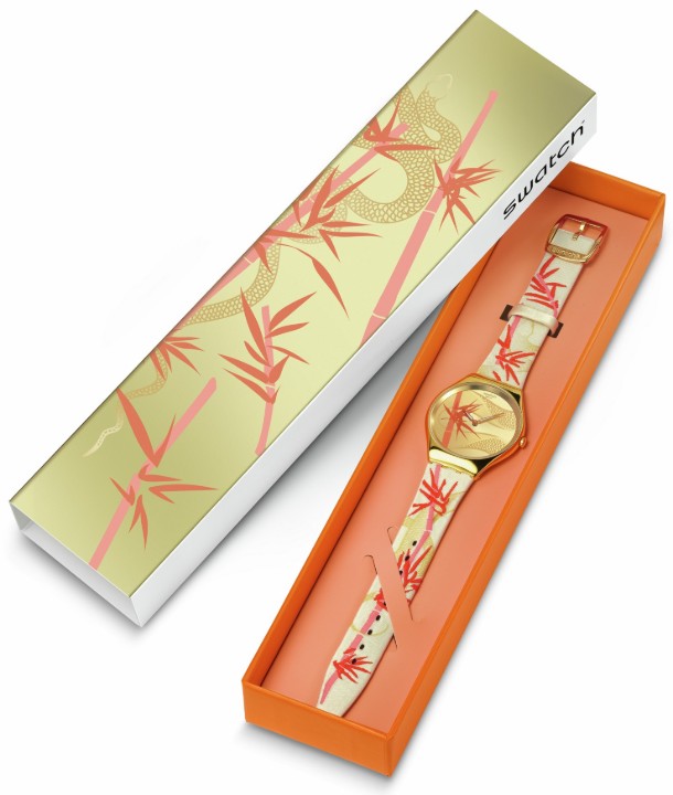 Bild von Swatch Golden Red Bamboo