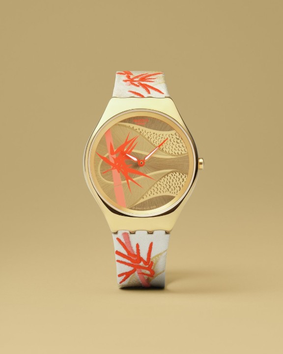 Bild von Swatch Golden Red Bamboo