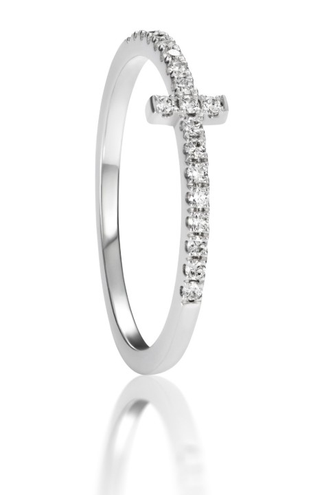 Bild von Ring LOEE Pure aus Weißgold mit Diamanten