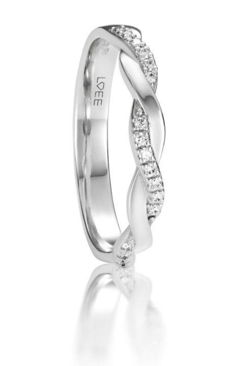 Bild von Ring LOEE Pure aus Weißgold mit Diamanten