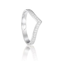 Bild von Ring LOEE Pure z bílého zlata s diamanty