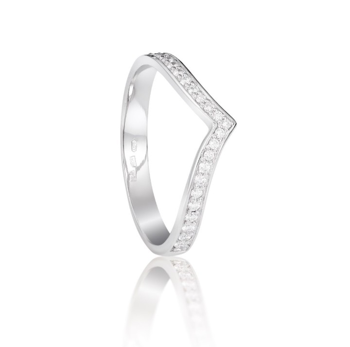 Bild von Ring LOEE Pure aus Weißgold mit Diamanten