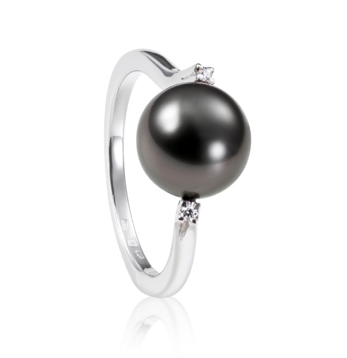 Bild von Prsten LOEE Pearls z bílého zlata s diamanty a perlou