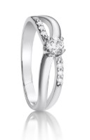 Bild von Verlobungsring LOEE aus Weißgold mit Diamanten
