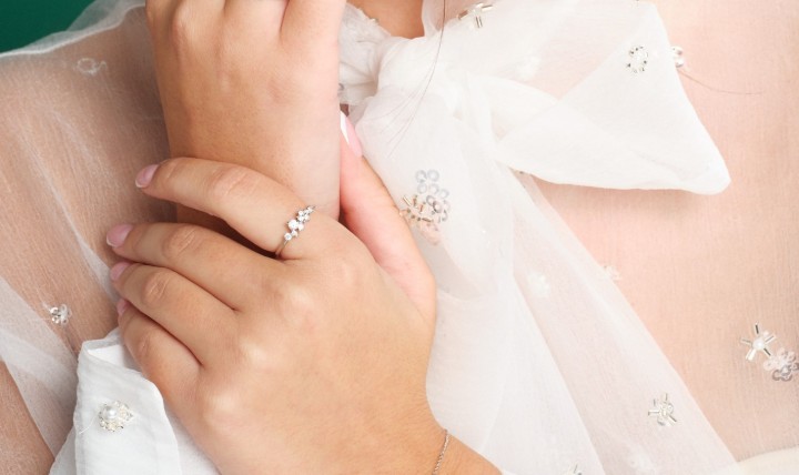 Bild von Prsten LOEE Sparkle z bílého zlata s diamanty