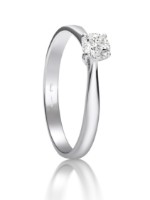 Bild von Verlobungsring LOEE aus Weißgold mit einem Diamanten