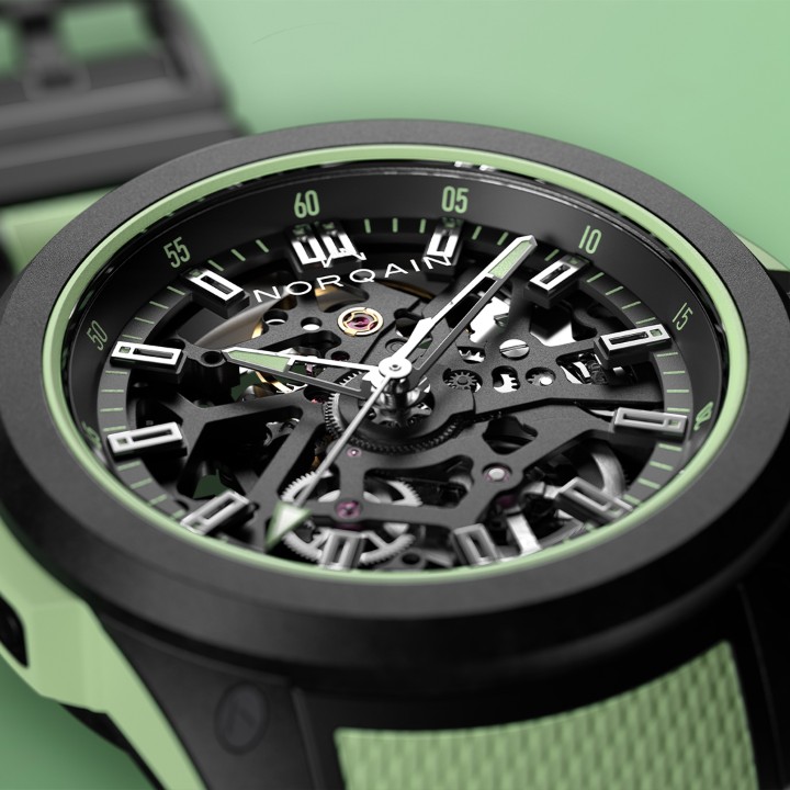 Bild von NORQAIN Independence Wild One Skeleton Mint Limited Edition XS strap