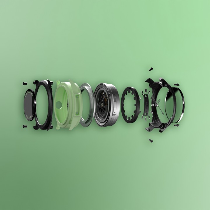 Bild von NORQAIN Independence Wild One Skeleton Mint Limited Edition XS strap